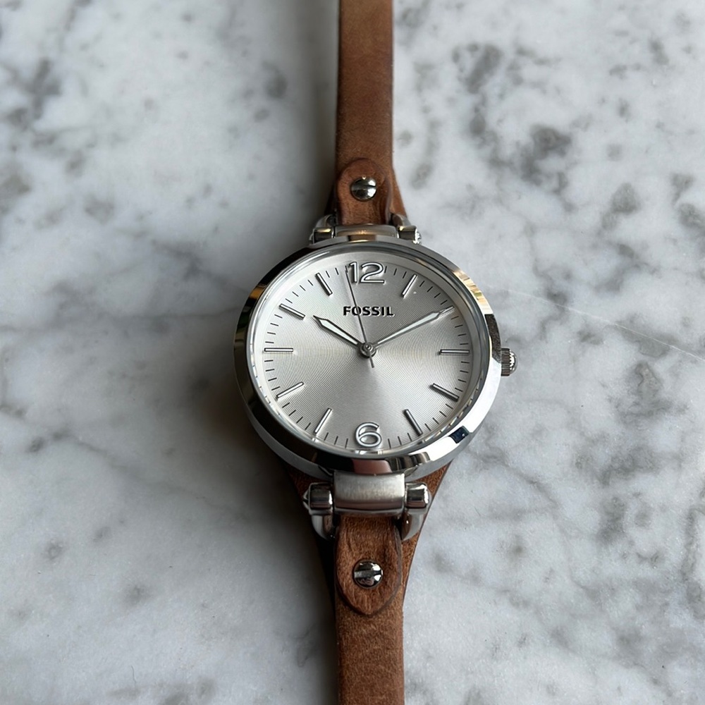 Brown Leather Fossil Watch